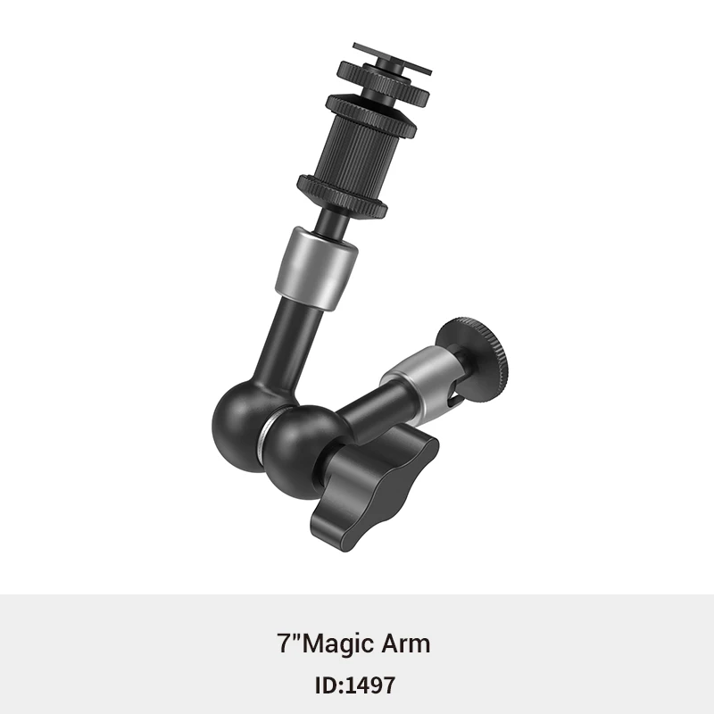 SONGING Braccio Magico 11" Con Testa A Sfera In Acciaio Inox - Supporto Per Fotocamera DSLR/Monitor, Carico 10kg