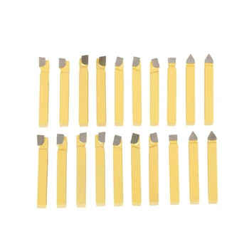 

20 Lathe Chisel Set 1/4 Inch Carbide Turning Tool Welding Milling Cutting Tool Set for CNC Lathe