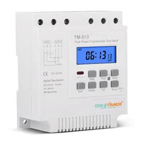TM613 380V 16A Three Phases Digital 7 Days Programmable Relay Timer Switch Exhaust Water Pump Motor Intelligent Time Controller 2