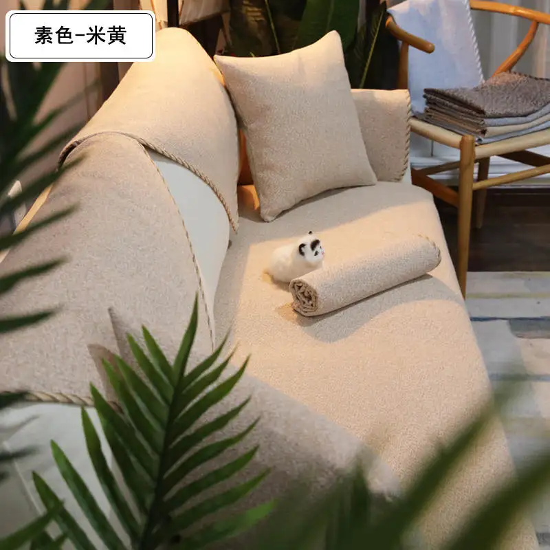3 Элегантное бельё хлопок диван крышка гостиной Slipcover секционный угол крышка дивана цельный диван с подлокотниками полотенце скольжение - Цвет: 3