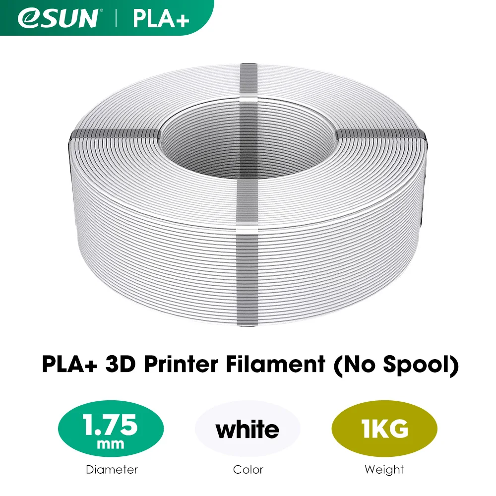 eSUN 3D Filament Reusable Spool Refill Transparent 3D Printing Removable Filament Spool For 1KG PLA PETG Spooless Refilament abs pla petg 3D Printing Materials