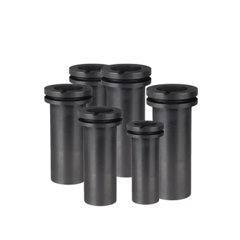 

Free shipping 1kg 2kg 3kg Capacity High Temperature Resistance Bicyclic Graphite Crucible for Metal Melting
