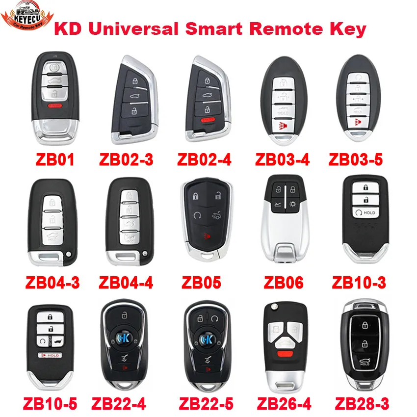 

KEYDIY Smart Universal KD Remote Key ZB01 ZB02-3 ZB02-4 ZB03 ZB04 ZB05 ZB06 ZB10 ZB22 ZB26 ZB28 for KD-X2 KD900 Mini KD Key Tool