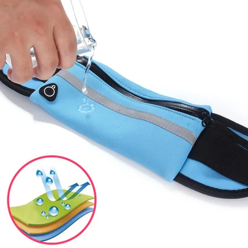 Riñonera deportiva impermeable para hombre y mujer, bolso de lona para deportes al aire libre, para correr