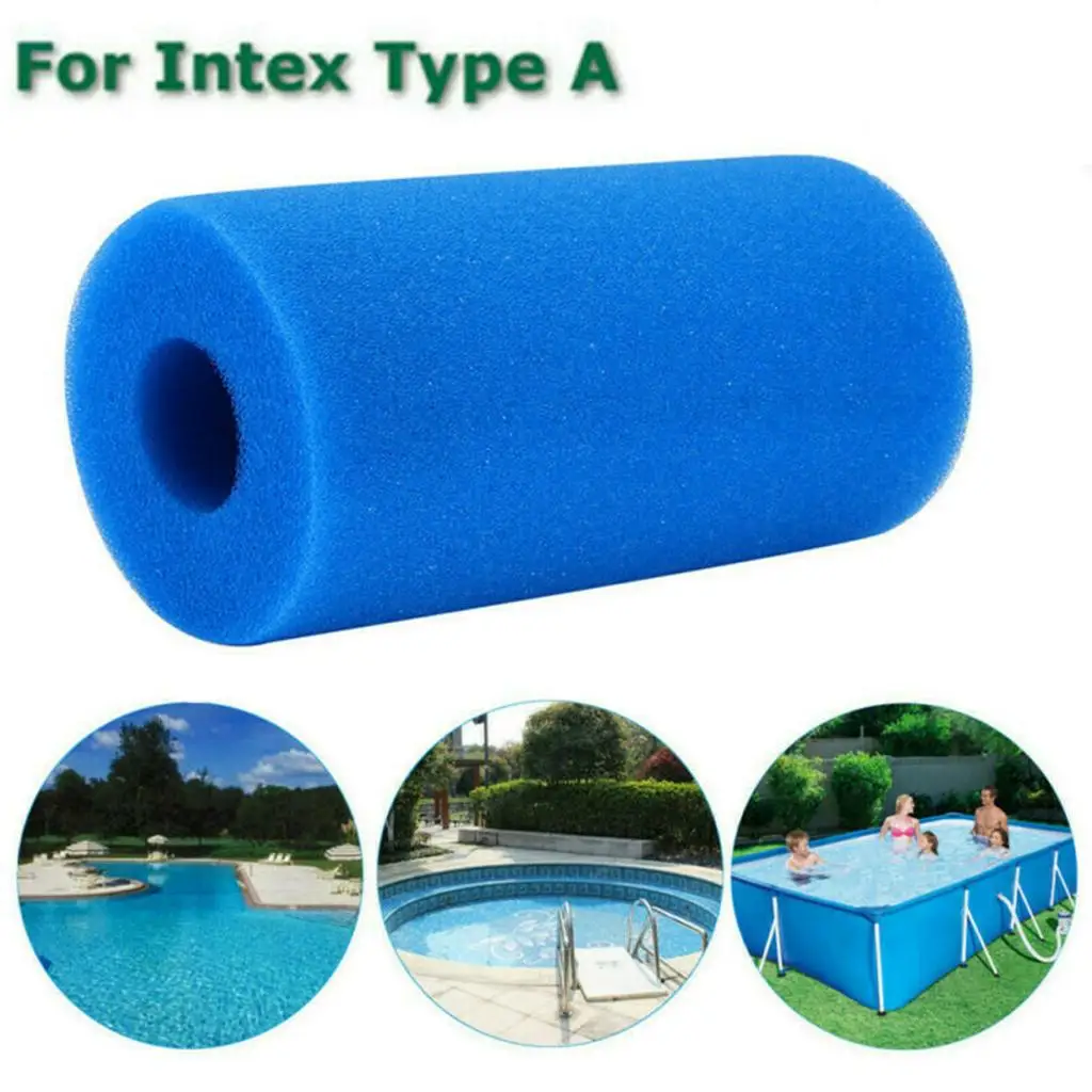 New For Intex Type A Swimming Pool Filter Pump Foam Sponge Cartridge Blue