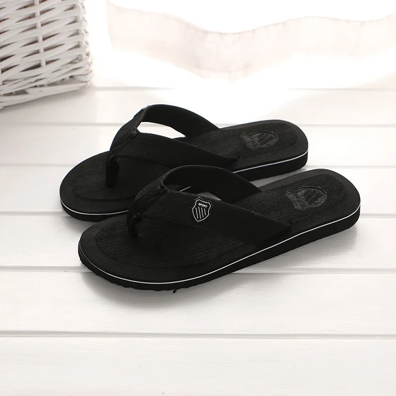 Men Slippers Summer Breathable Beach Leisure Shoes Slip On Men Flip Flops Lightweight Soft Unisex Slipper Slides Zapatillas — view 3