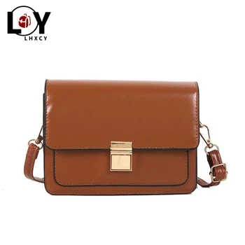 

Solid Color Elegant Ladies Clamshell Button Shoulder Bags Famous Brand Luxury Messenger Bags Women High Quality Small Bags Women