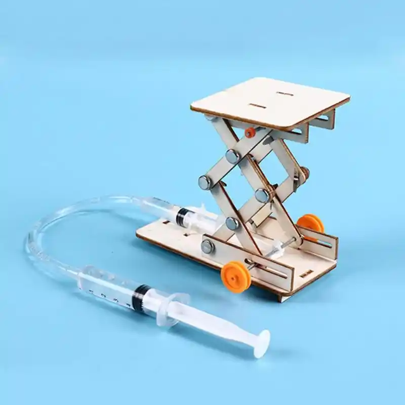 DIY Toy Model Hydraulic Lifting Platform Kids Toys Scissor Lift Table