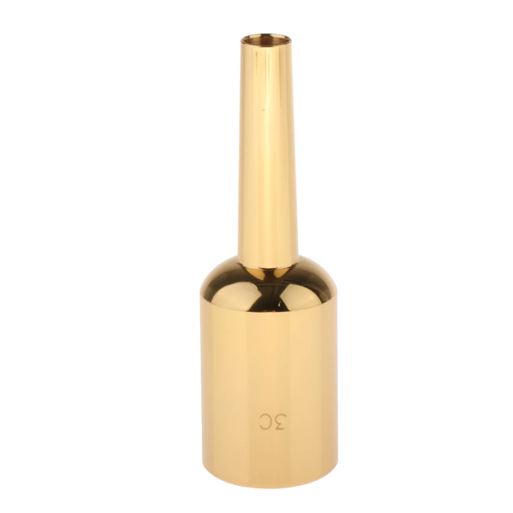 Trumpet Mouthpiece 3C/5C Replacement Musical Instruments Accessories, Silver/Gold Plate