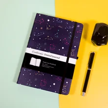 

B6 Cute Dot Matrix Bullet Notebook Constellation 160g Super Thick Diary Hand Ledger Sketchbook Horizontal Line Notepad Office