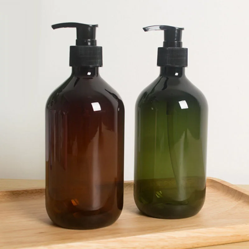 500ML Refillable Empty Shampoo Bottle Bathroom Liquid Soap Foam Dispenser