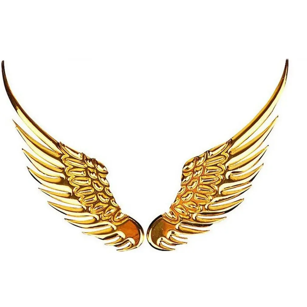 fashion metal wings car sticker eagle wings 3d stereo angel