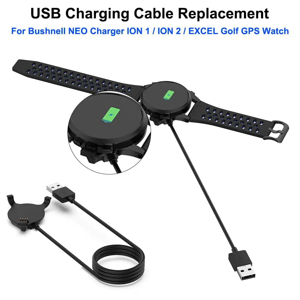 

USB Charging Cable NEO Charger For Bushnell NEO Charger ION 1 / ION 2 EXCEL Golf GPS Watch Clip Replacement Charger Fast Charger