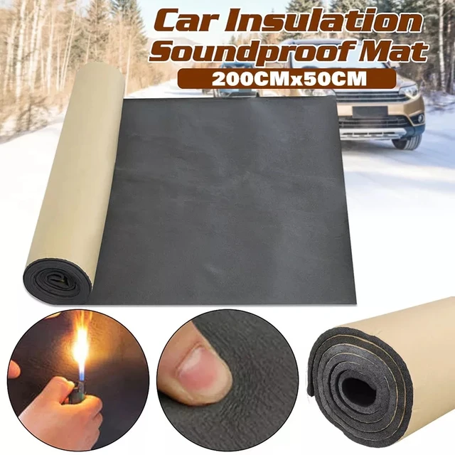 50cm x 200cm Tapis de voiture isolant 6 mm, isolation thermique et sonore