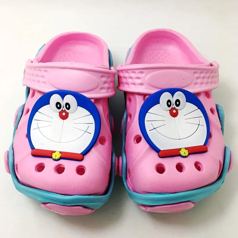 Детские сандалии для сада 1 пара тапочки из ЭВА с мультяшным Doraemon обувь мальчиков