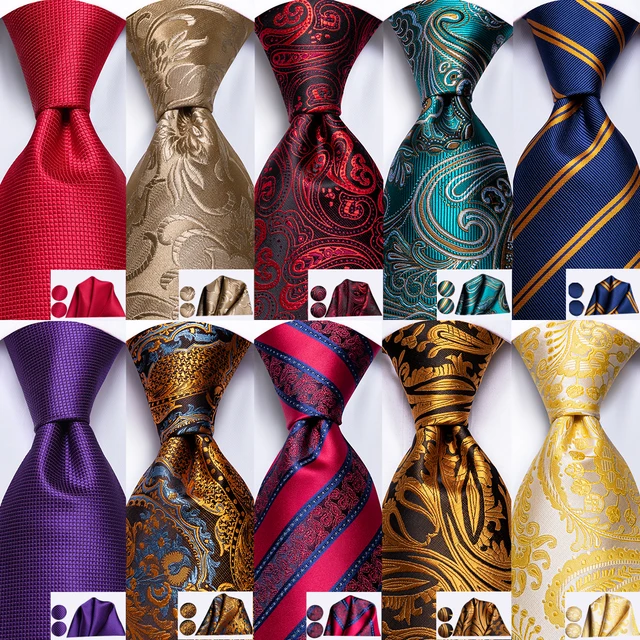 Hi-Tie Verde Paisley Cravatte per Gli Uomini Hanky Gemelli Set Del Nuovo Progettista di Stile di Modo Cravatta Per Gli Uomini Cravatta festa di nozze Dropshipping 1