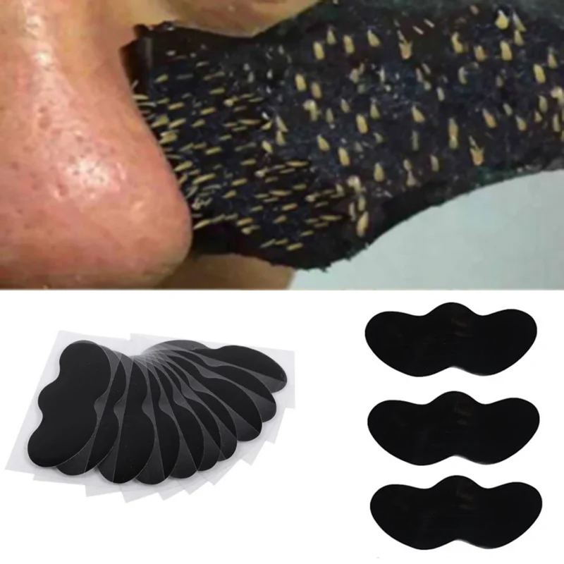 10pcs Bamboo Charcoal Face Mask blackhead remover mask Blackhead Remover Deep Nose Pore Cleaning Strips Sticker Skin Care Mask