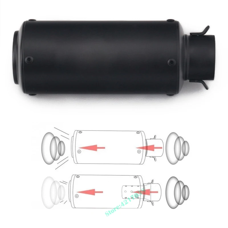 Универсальный Мотоцикл выхлопная труба из углеродного волокна Escape со съемным DB killer 60 мм 51 мм Глушитель для Z700 Z800 Z900 ER6N CBR500