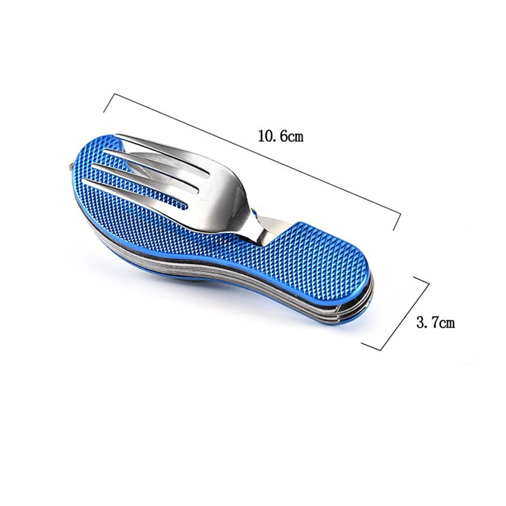 Наружная 3 в 1 Складная столовая посуда, нержавеющая сталь складная ложка гриль для кемпинга Складная столовая ложка портативные туристические инструменты для пикника