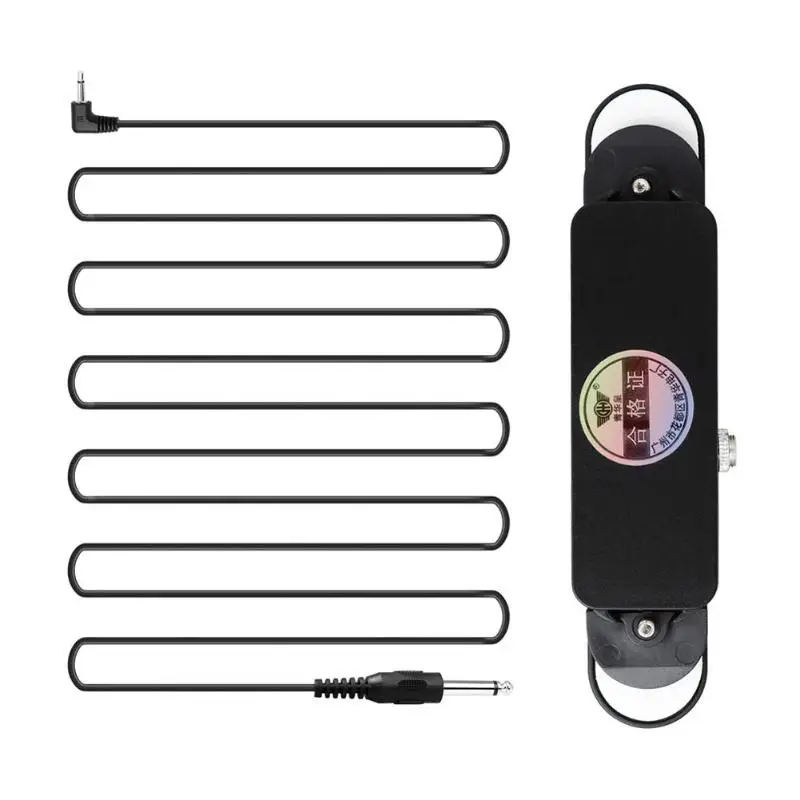 

12-Hole Acoustic Guitar Sound Hole Pickup with Detachable 6.35mm Plug Cable Suitable for Picking Up Plucked Instruments