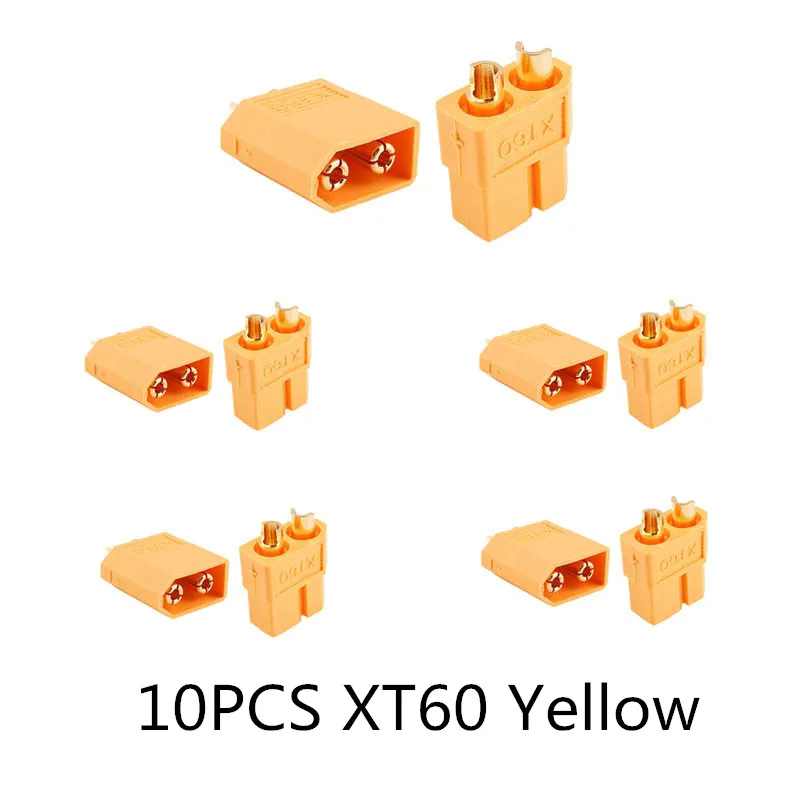 10/20 шт. XT60 черный/голубой/XT60+/XT30UPB/XT60-E/XT60-L штекерно-разъемы Вилки провод с силикатной гелевой обмоткой для Батарея Quadcopter Drone