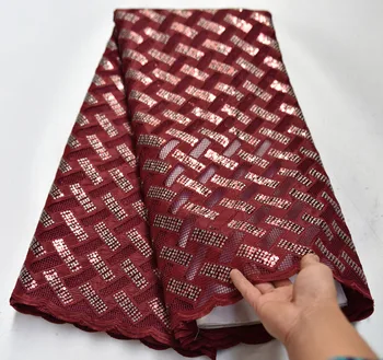 

Nigerian Lace Fabrics African Lace Fabric 2020 High Quality Lace with Sequin, French Tulle Lace Fabric for Dress latest Net lace