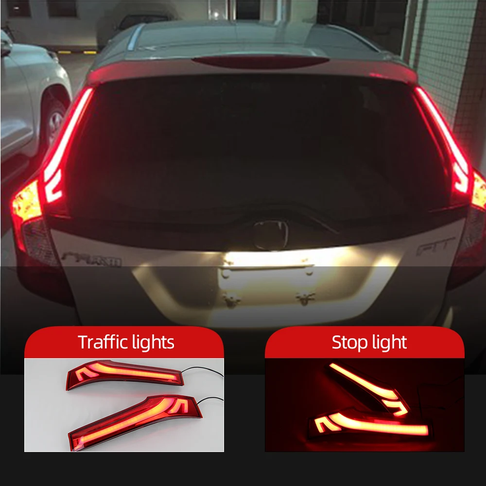 2 шт. для Honda Fit Jazz 2014 2015 2016 2017 2018 Колонка задний фонарь ходовой столб лампа Break Lights Kit