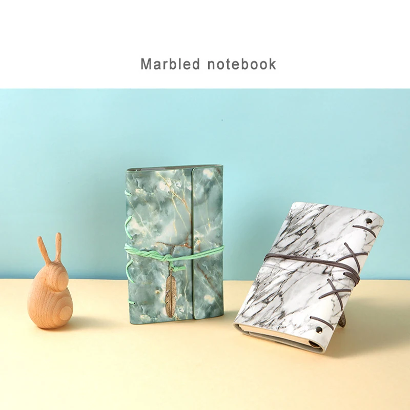 Рисунок 2 - Мраморный блокнот A5 с свободными листьями