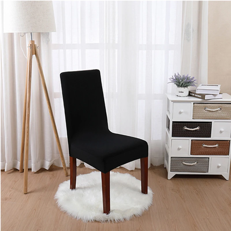 

1/2/4/6PCS Solid Color Stretch Spandex Removable Dining Room Chair Covers Slipcover Living Room Home Party Wedding Decoration