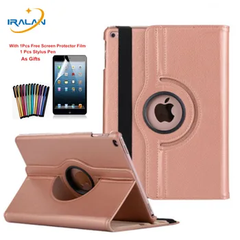 

Smart PU Leather Case for Apple iPad 10.2 Case 2019 7th Generation 360 Rotating Auto Sleep/Wake Cover Funda Coque Capa+Film+Pen