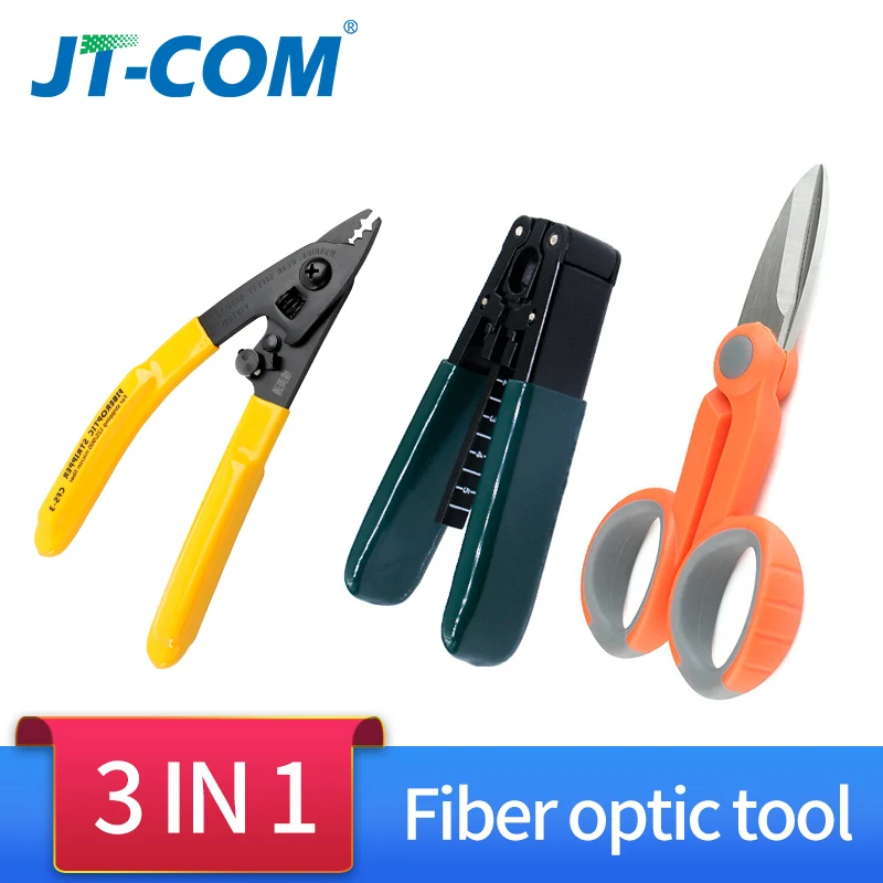3 in1Splice набор волоконно оптических инструментов устройство для зачистки волокон + FTTH кабеля