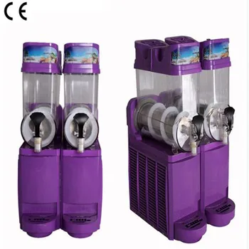 

15L Double Tank Beverage Machine Stainless Steel Slush Machine Snow Melting Ice Machine Drinks Dispenser 15L*2