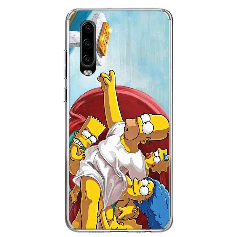 Чехол для телефона Homer J. Simpsons для huawei P30 P20 mate 30 20 10 Pro P10 Lite P Smart Z+ Coque Shell Capa