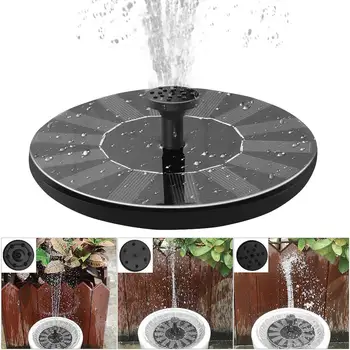 

Solar Fountain Solar Water Pump Fountain Water Pump Durable Portable 7V Plastic Black Outdoor Lotus Leaf Aquarium Fish Tank