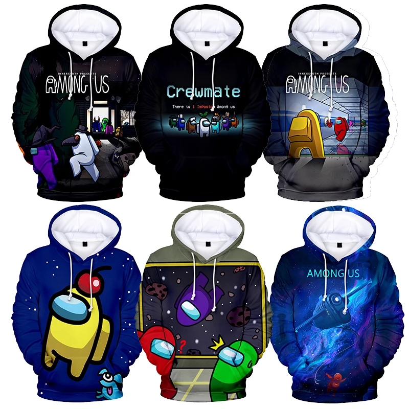 

Game Among Us NEW Hoodie Sweatshirts Autumn Winter Hoodies Harajuku Tracksuit 3D Print Men Women Boys Pullover