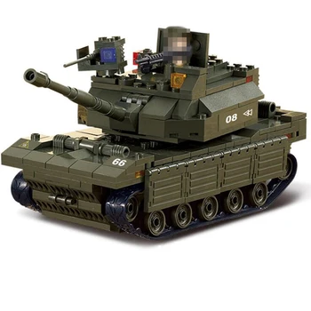 

Sluban 6500 Military Bricks Transport Tank Armored Vehicle Building Blocks 1 MOC Technic Model Assembled Toy 1 Compatible