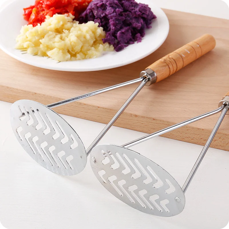 

Potato Masher Stainless Steel Potatoes Mud Pressure Mud Machine Fruit Crusher Vegetable Tools Kitchen Garlic Crusher Gadgets