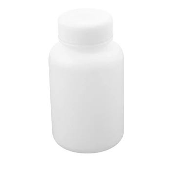 

Plastic Cylindrical Lid Cap Leakproof Liquid Laboratory Bottle (White)