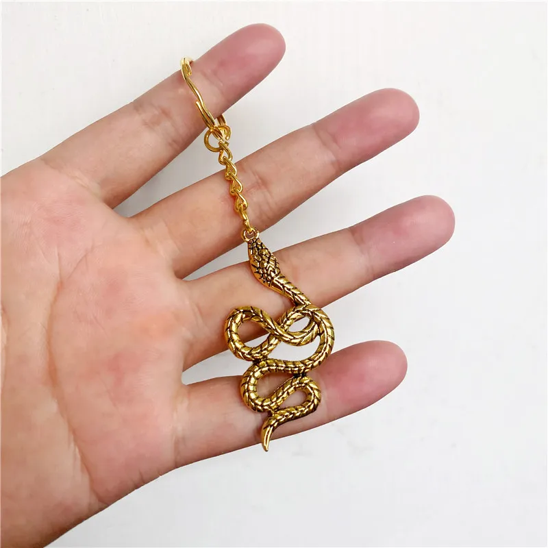 Nuovo 30Mm Portachiavi Portachiavi Re Cobra Serpente Pendenti Fai Da Te Uomo Auto Portachiavi Portachiavi Portachiavi Souvenir Gioielli Regalo
