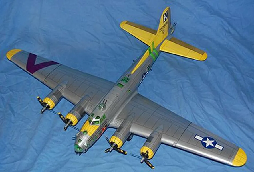 Американский B-17G air ft bomber paper модель 1:47 масштаб 3D бумажный модельный комплект