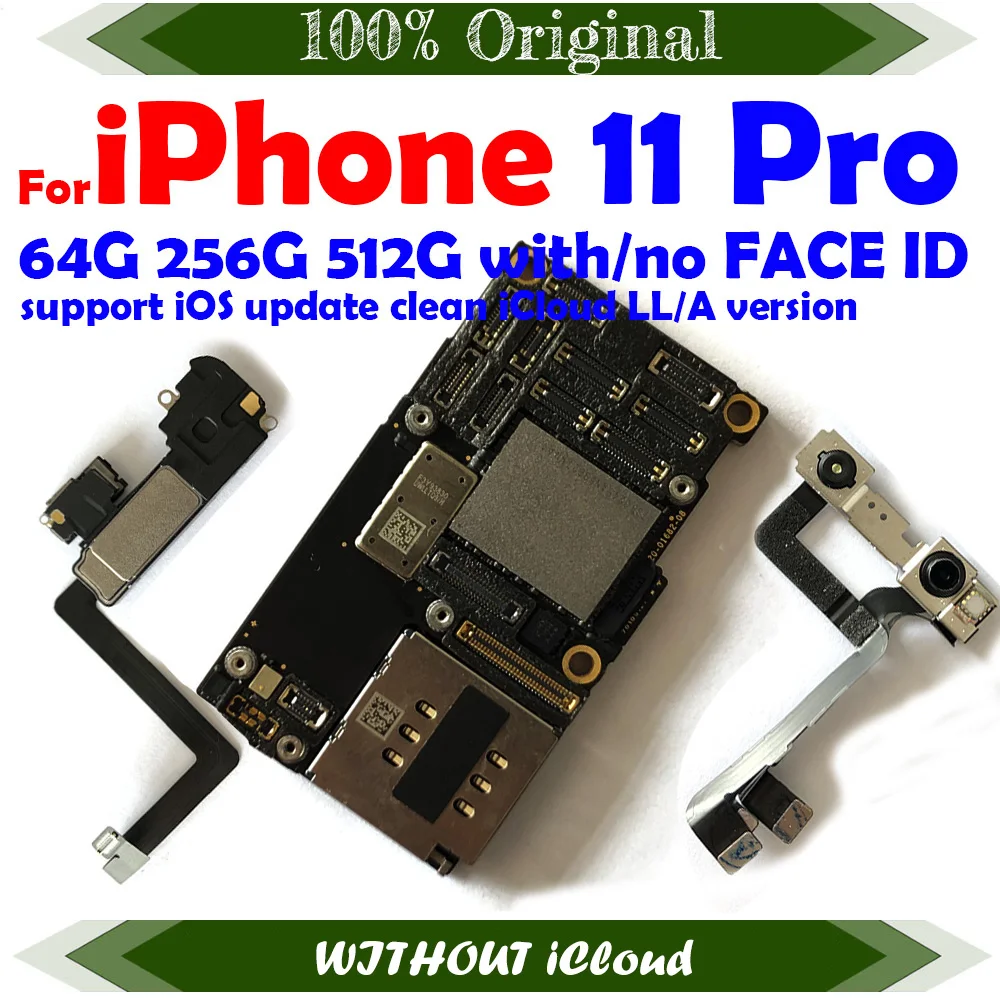 Mainboard Clean iCloud For iPhone 11 Pro Max Full Working Motherboard Support iOS Update Logic Board Plate 3