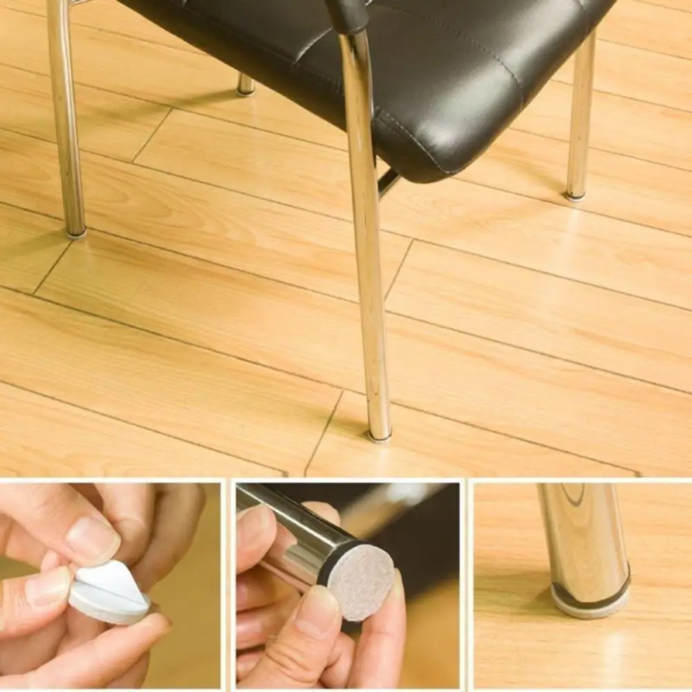 

Self Adhesive Furniture Leg Feet Rug Felt Pads Anti Mat Slip Damper Protector Table Bumper For Chair Z3E9