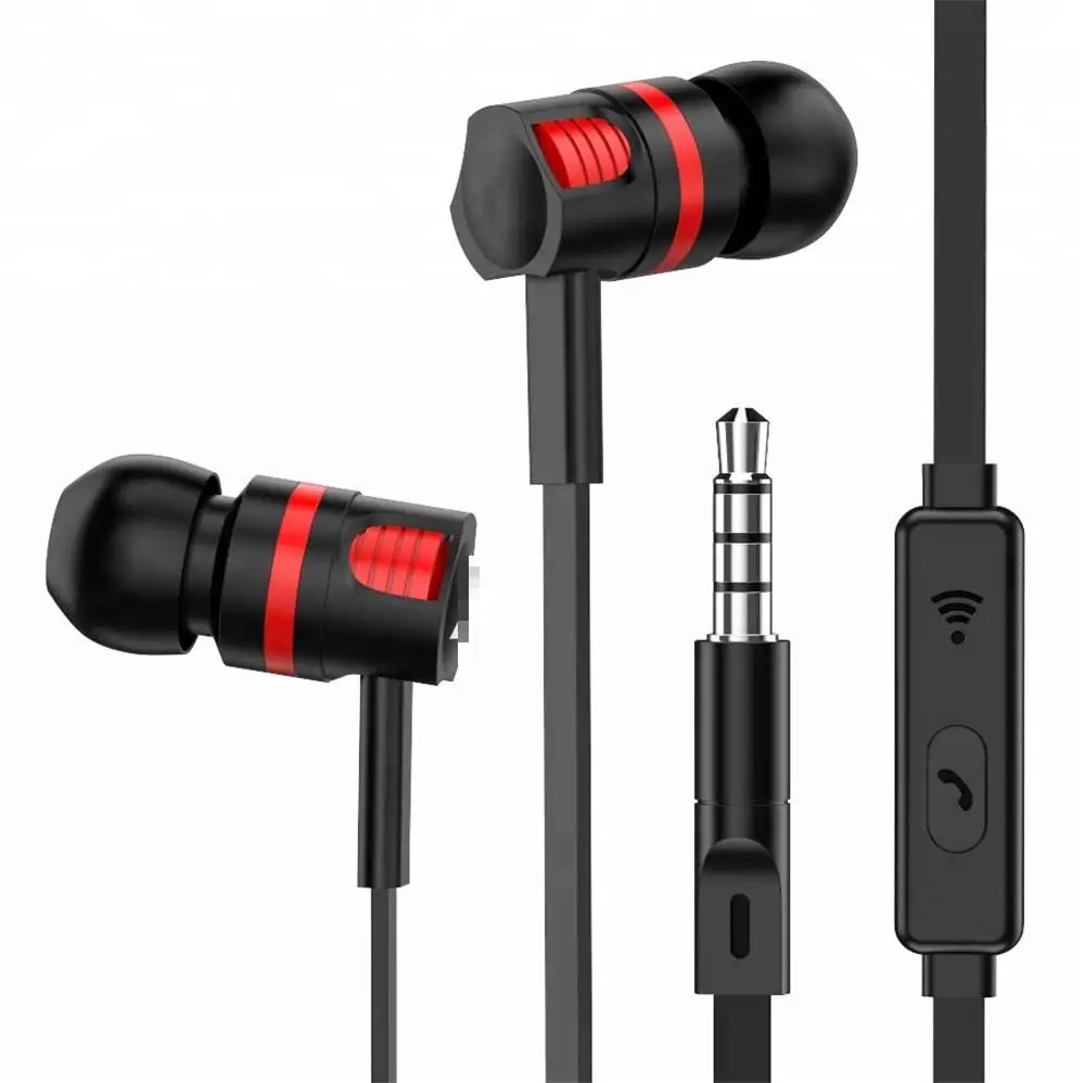 Супер бас наушники 3 5 мм с микрофоном стерео для Iphone Samsung Xiaomi Oneplus|Наушники и