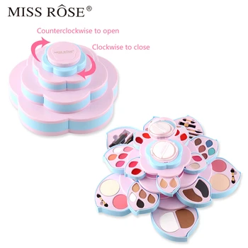 

Magical Rotating Plum Makeup Palette Professional Makeup Tools Set Eye Shadow Lip Gloss Lipstick Eyebrow Powder Blush Best Gift