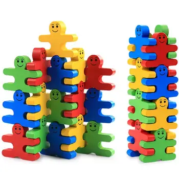 

Funny Kid Balance Building Construction Puzzle Blocks Children Early Educational Toys Benefit Intelligence Block Assembly