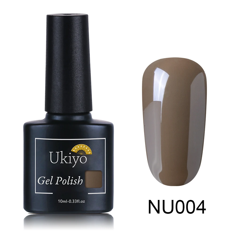 Ukiyo 10 мл винно-красный УФ-гель для ногтей замачиваемый Полупостоянный лак для ногтей УФ-гель лак Гель-лак для нейл-арта эмалированный лак - Цвет: NU004