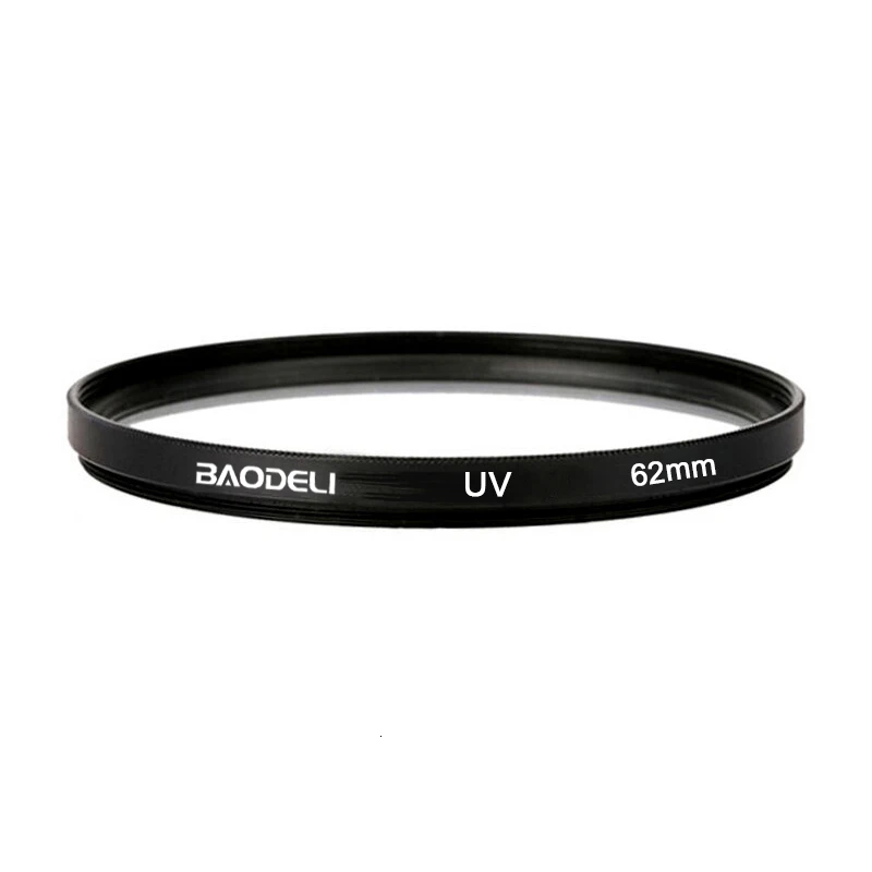 BAODELI УФ-фильтр 37 46 49 52 55 58 67 72 77 82 мм для объектива Камера Canon T6 77d M50 Nikon D3500 5100 5600 sony A6000 Запчасти X3000 - Цвет: UV 4 Layers NO BOX