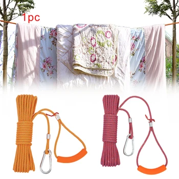 

5 Meters Retractable Rope Clothes Drying Space Saving Non Slip Folding Washing Line Laundry Camping Towel Quilt Portable Strong