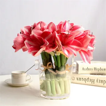 

Artificial Flower Bundle Simulation Floral Decoration Wedding Centerpiece Home Office PU Fake Flower