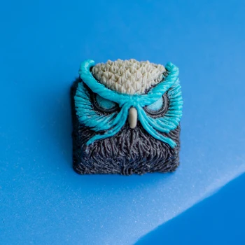 

1pc handmade resin key cap for MX switch mechanical keyboard Owl multi-color personalized resin keycaps color can be customized